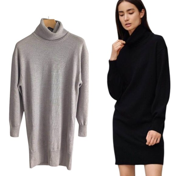 Aritzia Wilfred Pensee Turtleneck Sweater Dress - Picture 1 of 5